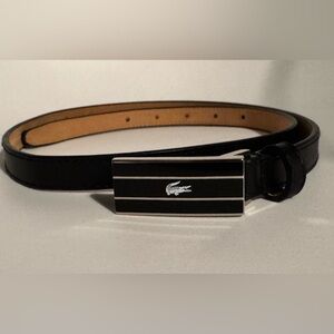 Women’s Lacoste Genuine Leather black belt NWOT
